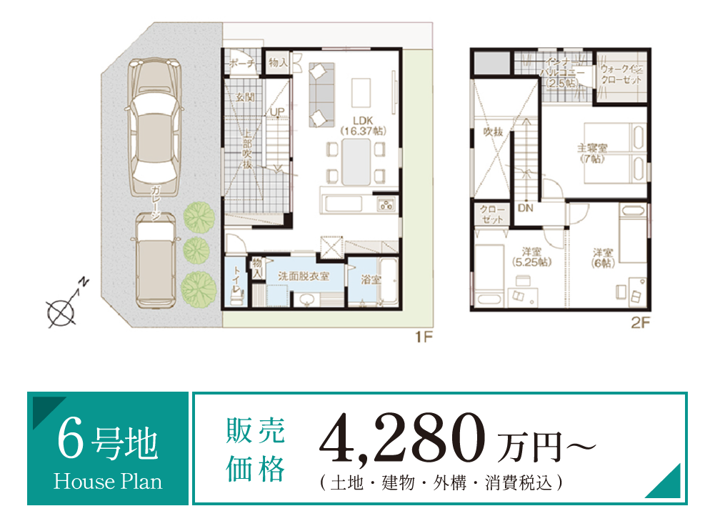 交野エリア オーベルジュコート星田8丁目7期　6号地